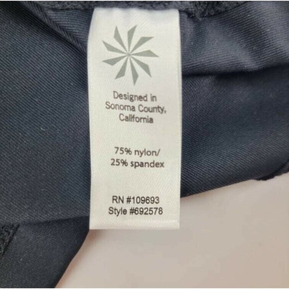 Athleta Womens Black Long Sleeve Workout Shirt S 1/4 Zip Up Top - Picture 5 of 6